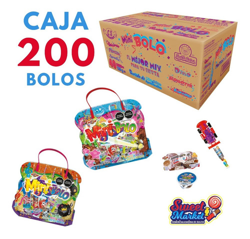 Mini Bolo Bolsa 120 Gr. Caja Con 200 Pzs Las Delicias 