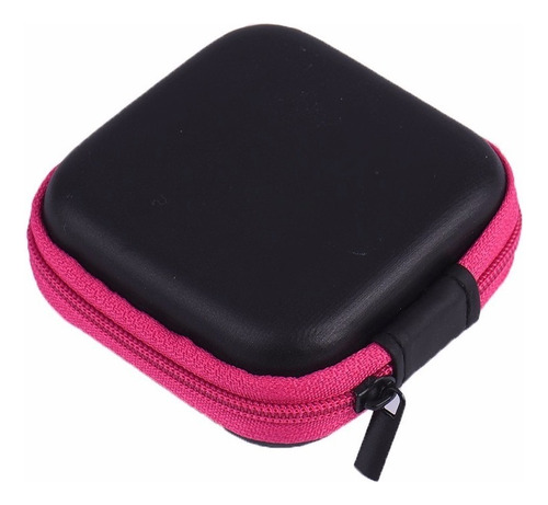 Funda Pendrive para auriculares con 5 fundas, color rosa