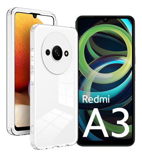 Estuche Funda Forro Rígido Transparente Para Redmi A3