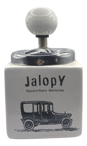 Cinzeiro Cigarro Ceramica Jalopy Jeep Preto Tribo Do Rock