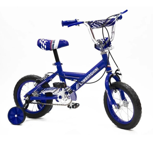 Bicicleta Infantil Rodado 12 Lamborghini Rueditas Nuevelunas