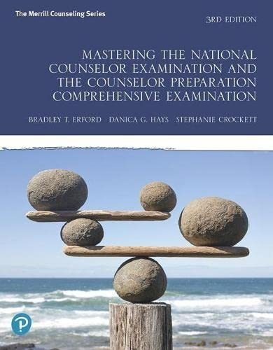 Book : Mastering The National Counselor Examination And The