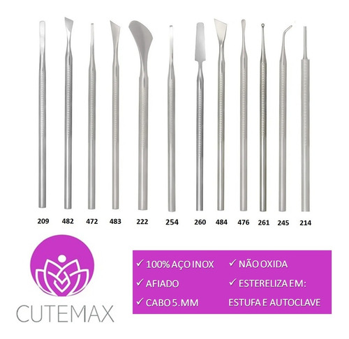 Imagem 1 de 8 de Kit Podologia Profissional Completo Pedicure 12 Peças