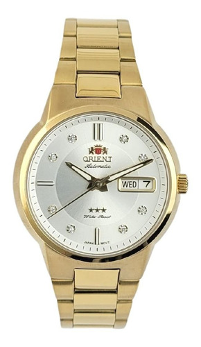 Relógio Orient Feminino Automático Dourado F49gg024l S1kx
