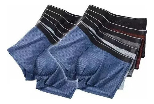 10 Calzoncillos Bóxer Transpirables De Malla De Fibra De Bam
