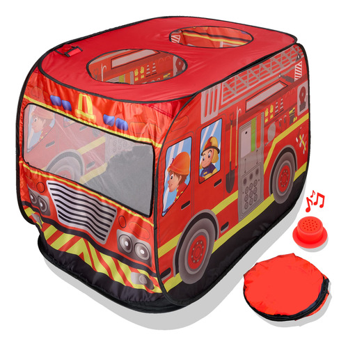 Camión De Bomberos Musical Pop Up Play Tent Playbees Para Ni
