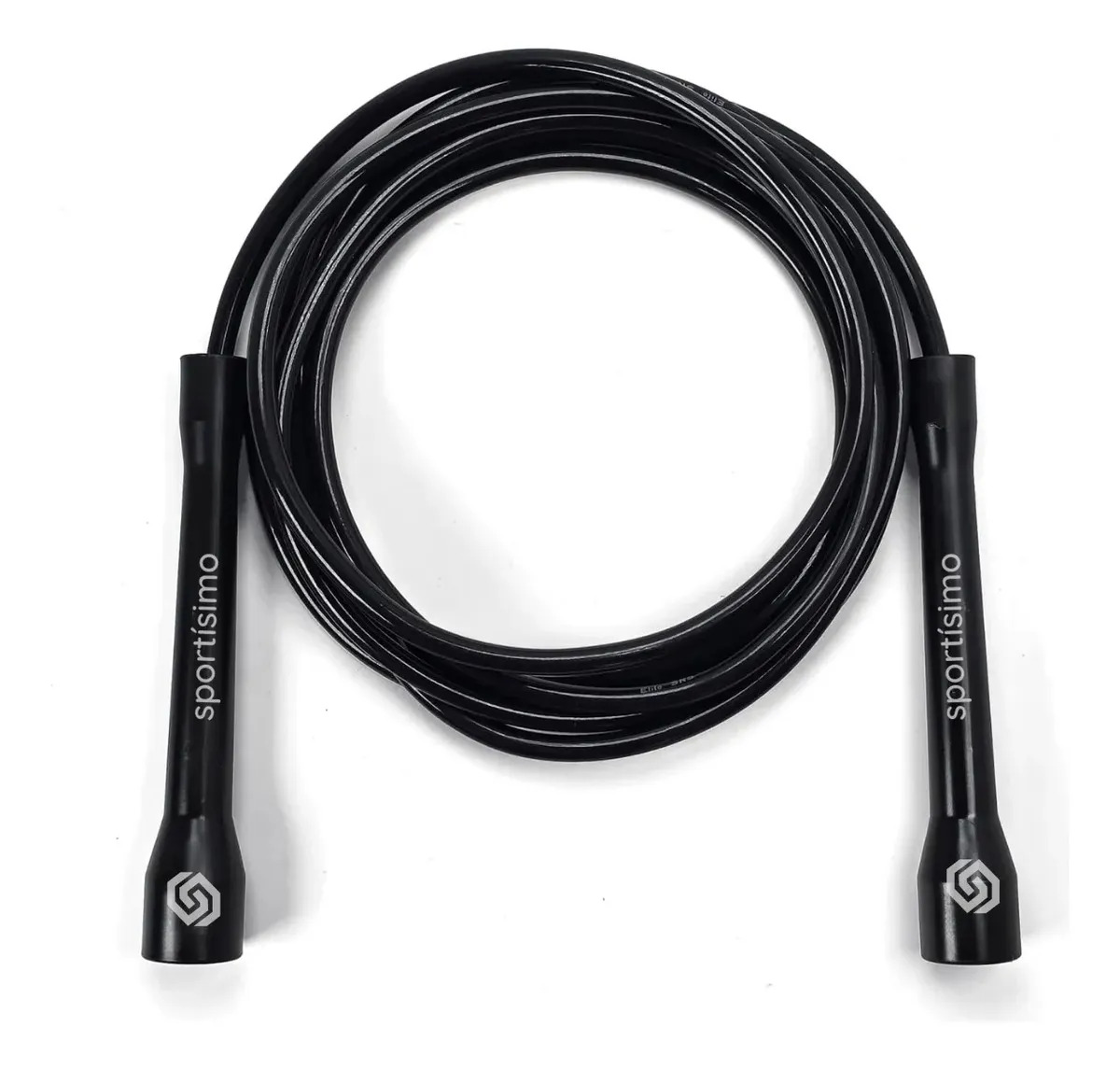 Cuerda Pro Air Sportisimo - Profesional Ergonomica Jump Negro