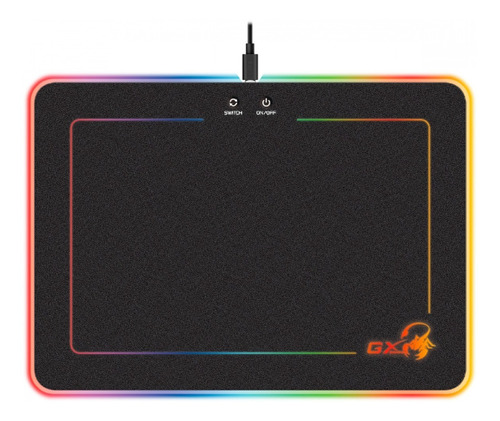 Mouse Pad Gamer Gx Genius 600h Gaming Iluminacion Led Rgb 