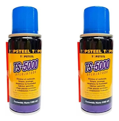 5x Aceite Lubricante Aflojatodo 400 Ml Ts-5000 Top Steel