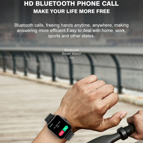 Reloj Inteligente De Acero Inoxidable Con Bluetooth Lemfo