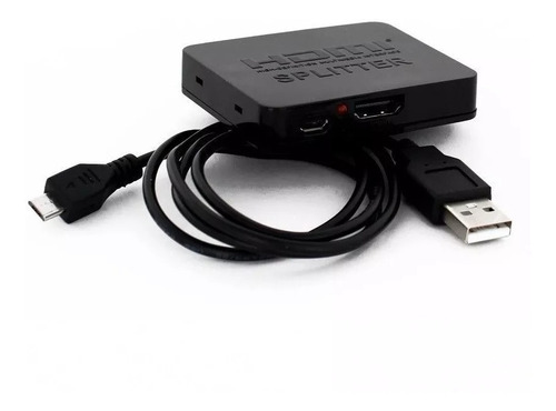 Splitter Hdmi 1x2 Full Hd Apto 3d 4k Decodificador A 2 Tv