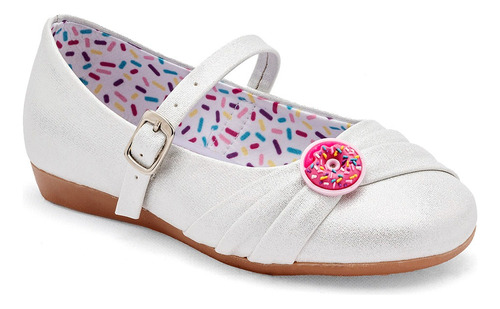 Zapato De Piso Niña Miss Pink Grecia Blanco 15-21 *120612 S5