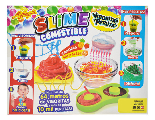 Slime Comestible Viboritas Y Perlitas Mi Alegria