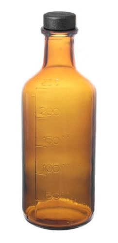 Botella Vidrio Agropecuario Gin Licor Ámbar 250cc Corcho X12