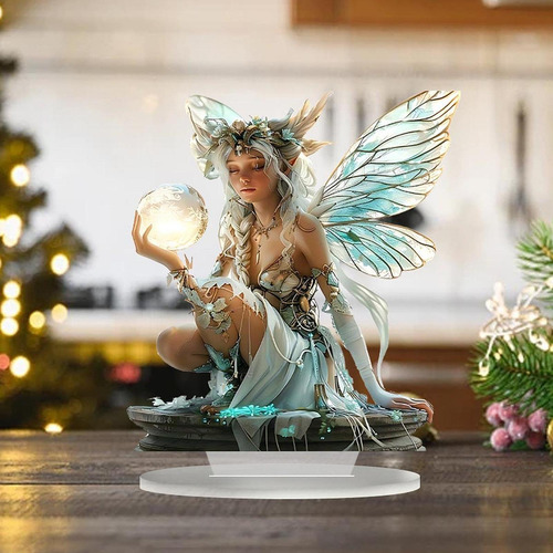 Decoración De Hadas De 2d, Estatua Plana De Niña Hermosa,