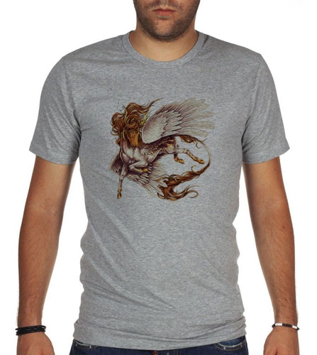 Remera De Hombre Pegaso Caballo Con Alas Mitologia M1