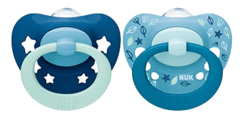 Chupete Nuk Signature 6-18m Anatomico Silicona Bpa Free X2