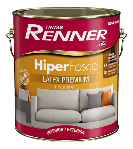 Pintura Renner Hiper Mate 3.6 Litros - Color Store Pinturas
