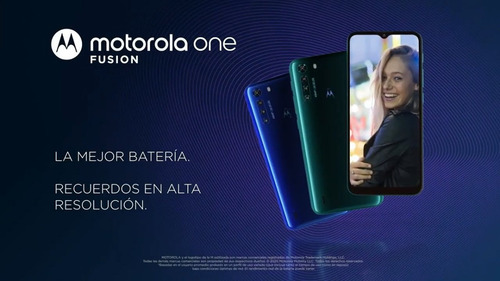 Motorola Moto One Fusion/128gb,48mp/8f/huella.homologado