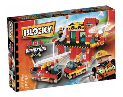 Imagen 1 de 4 de Blocky Bomberos Estacion Central 290 Piezas Rasti Art. 0652
