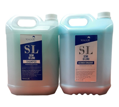 Maggie Shampoo Y Acondicionador Semi De Lino X 5lt 