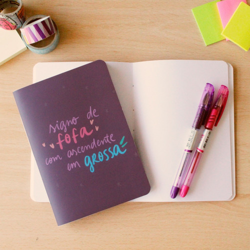 Caderninho Bullet Journal Ou Sketchbook - Fofa