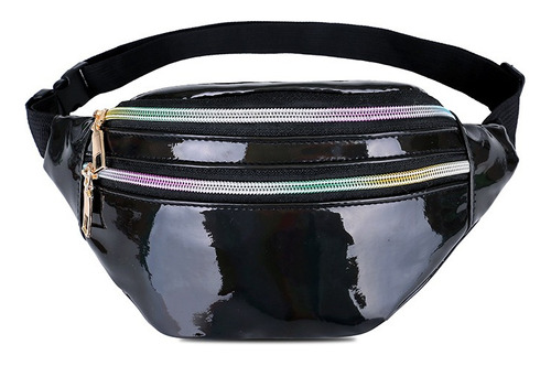 Cangurera Mujer Para Deporte Moda Bolsa Laser Reflectante