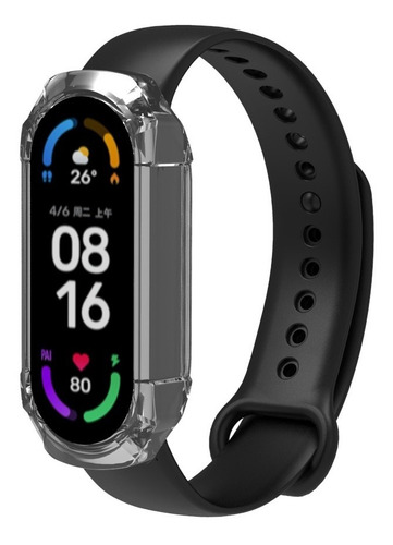 Funda Protectora + Vidrio Templado Para Xiaomi Mi Band 6 5 4