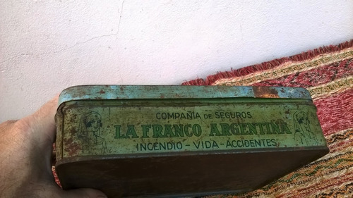 Antigua Lata Litografiada Botiquin Seguro L Franco Argentina (Usado)