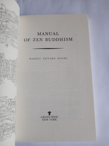 Livro: Manual Of Zen Buddhism - D. T. Suzuki (Usado)
