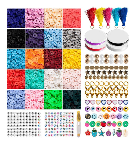 Sevnprime 4560 Pcs Kit De Fabricación De Pulseras, Kit De Fa