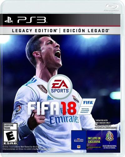 Fifa 18 Edicion Legado Ps3  Nuevo