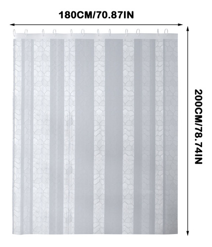 Cortina De Baño De Agua En Forma De U 3d, Mampara De Baño, I