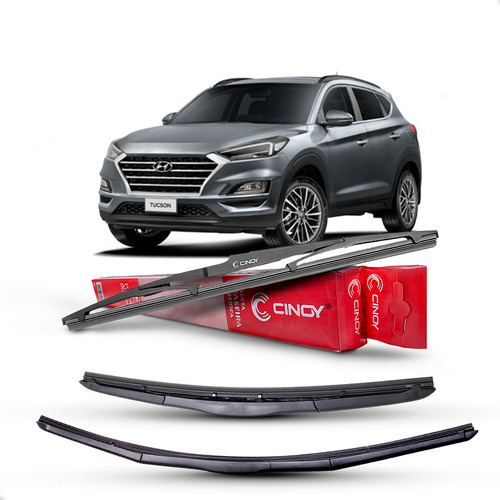 Kit 3x Palheta Limpador Para-brisas New Tucson 2017 A 2024