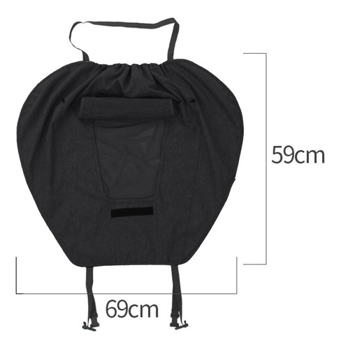 Parasol Para Cochecito Con Mirilla Protección Solar Negro