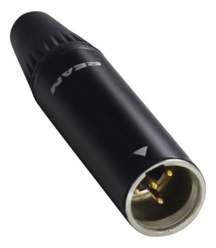 Imagem 2 de 6 de Kit 2 Plug Conector Rean Xlr Macho Mini Rt4mc-b