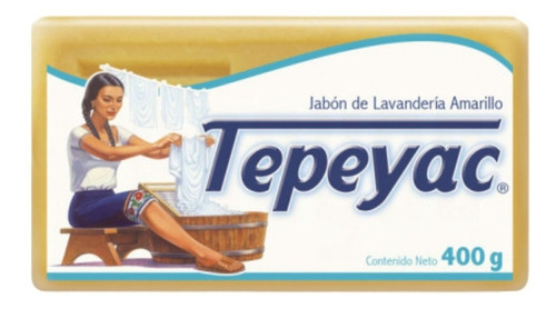 Jabón En Barra Amarillo Con Envoltura Tepeyac 25 Pz De 400g