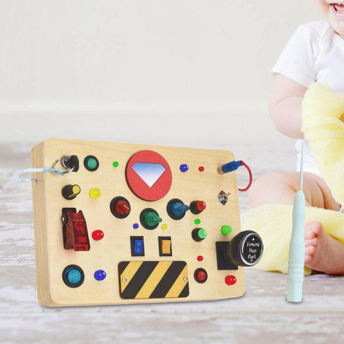 .. Brinquedo Sensorial De Madeira Montessori, Painel De