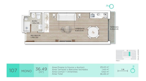 Imagen 4 de 7 de Venta Monoambiente - Parque Rodó