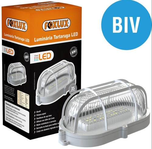 Luminaria Tartaruga 35 Led Bivolt Foxlux