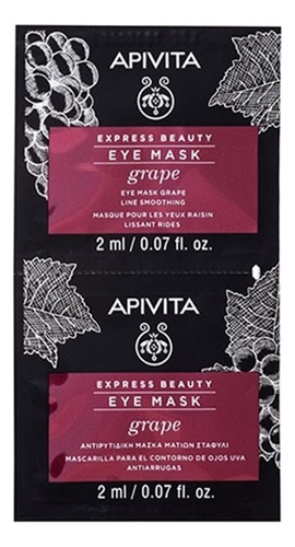 Apivita Express Beauty Mascarilla Ojos Uva Tipo De Piel Todo Tipo De Piel