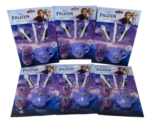 6 Juego De Te Cocina Frozen Disney Juguete Mayoreo T372237