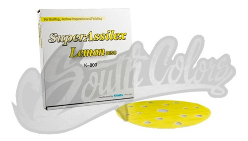 Disco Lija Tela Super Assilex Lemon 152mm P800 Kovax X 5 U