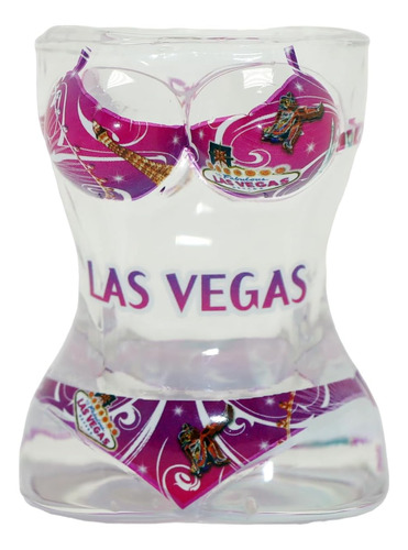 Las Vegas Nevada Bikini Cuerpo Completo Rosa Vaso De Chupito