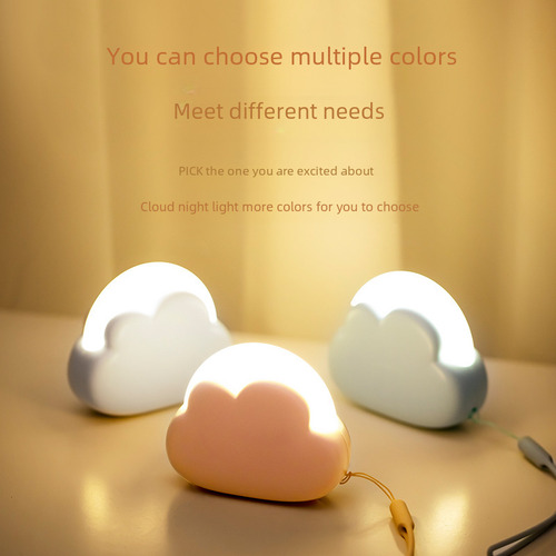 1w - White - Led Cloud Night Light Usb Rechargeable