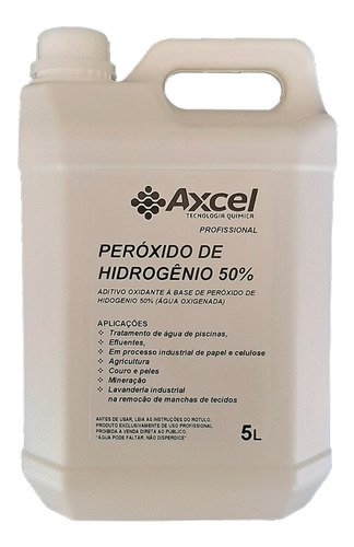 Tratamento Sem Cloro Piscinas Água Oxigenada 200 Volumes 5l