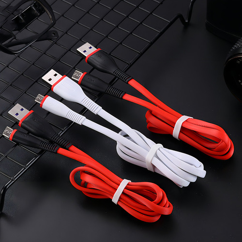 Micro Cabo De 1m V8,resistente E Rápido Para Carregamento-5a Cor Branco