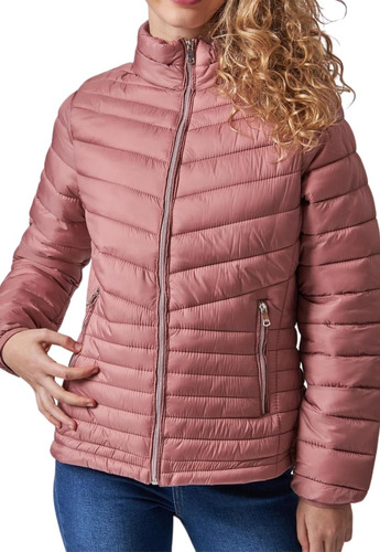 Campera Mujer Invierno Abrigada Inflable Liviana Capucha