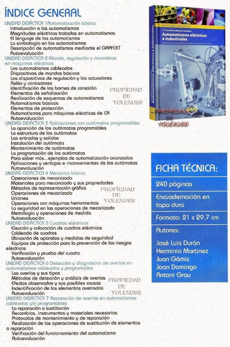 Imagen 2 de 9 de Libro De Automatismos Electricos E Industriales (electricida