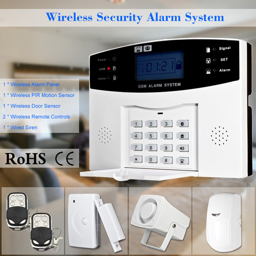 Inalámbrico Gsm Sms Home Ladrón Sistema De Alarma De Segurid